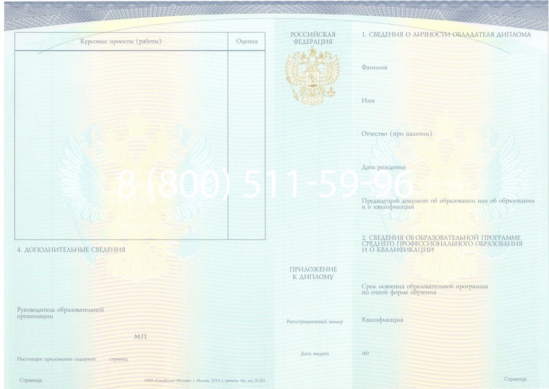 Купить Диплом колледжа (Спецбланк) 2014-2024 года в Салавате Купить Диплом колледжа (Спецбланк) 2014-2024 года в Салавате