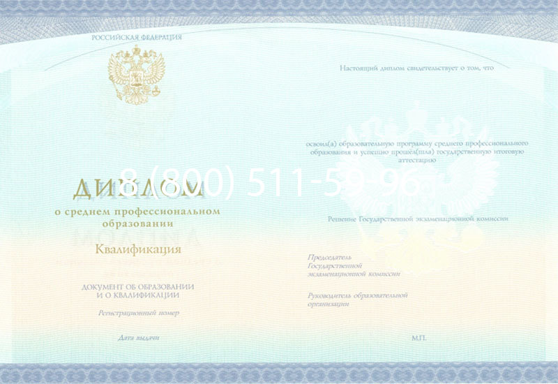 Купить Диплом колледжа (Спецбланк) 2014-2024 года в Салавате Купить Диплом колледжа (Спецбланк) 2014-2024 года в Салавате